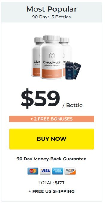 Order 3 bottles of GlycoMute for better savings and support